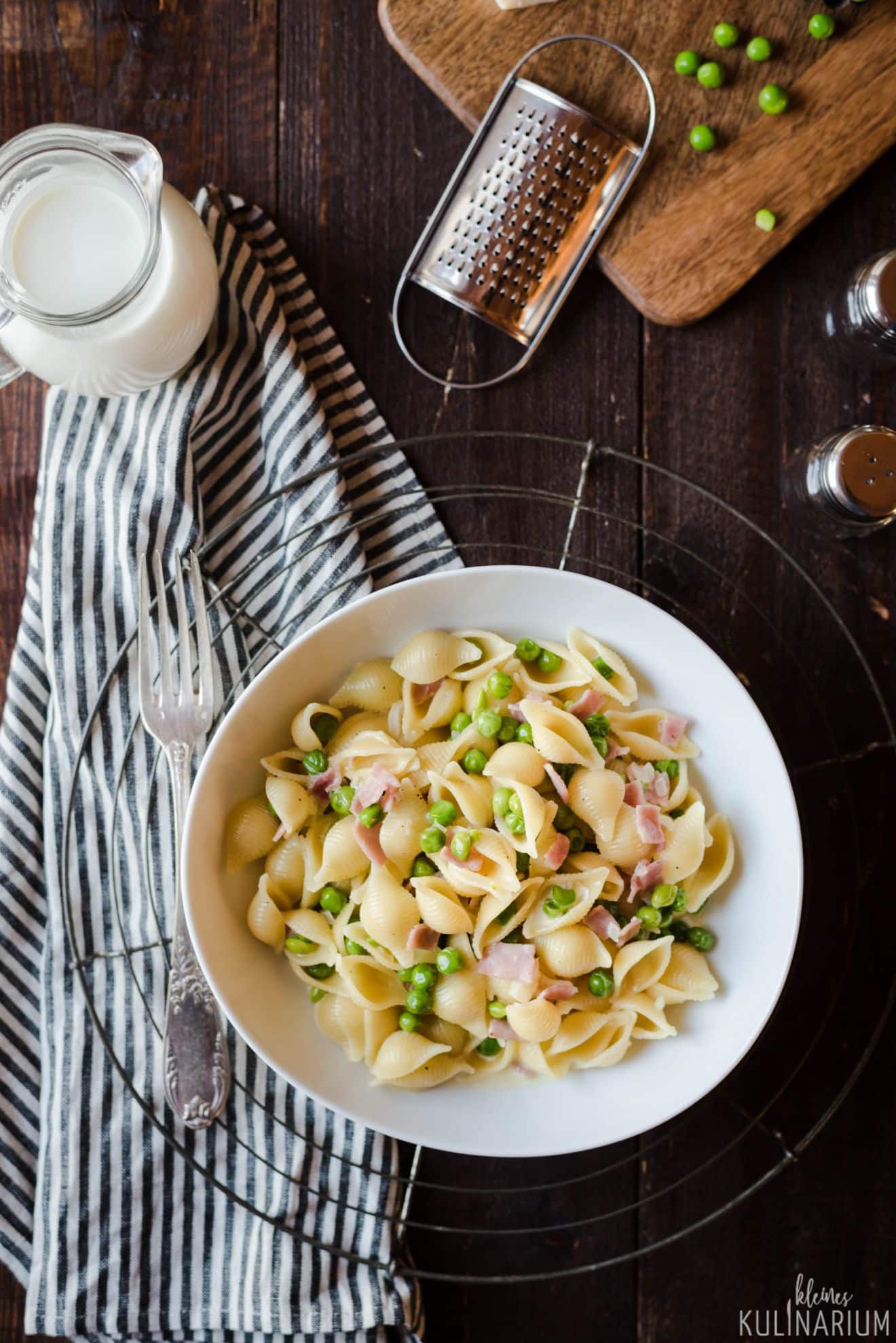 Pasta Alla Panna Nudeln Mit Schinken-Sahne-Sauce - Kleines Kulinarium