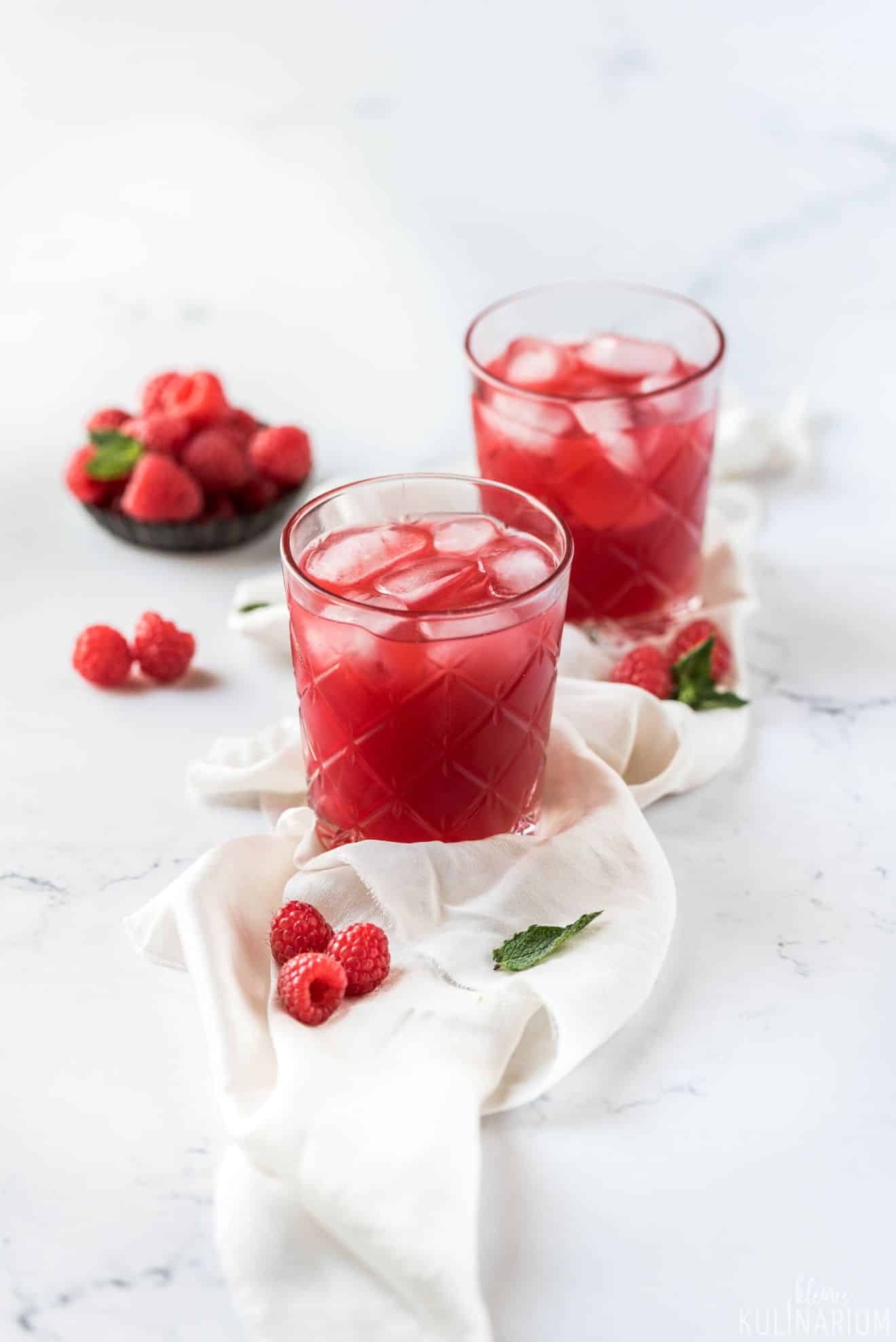 Himbeerlimes erfrischendes Sommergetränk - Kleines Kulinarium